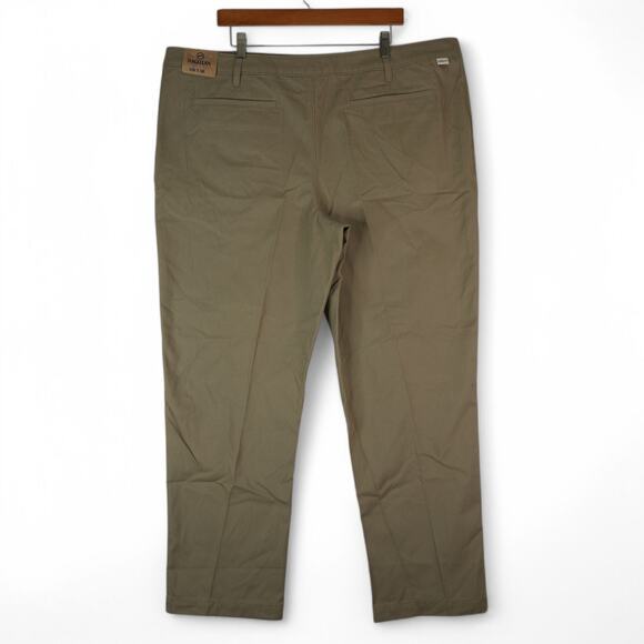 Magellan Outdoors Chino Pants Mens 42X30 Flat Front Heritage Brown New - Picture 2 of 10